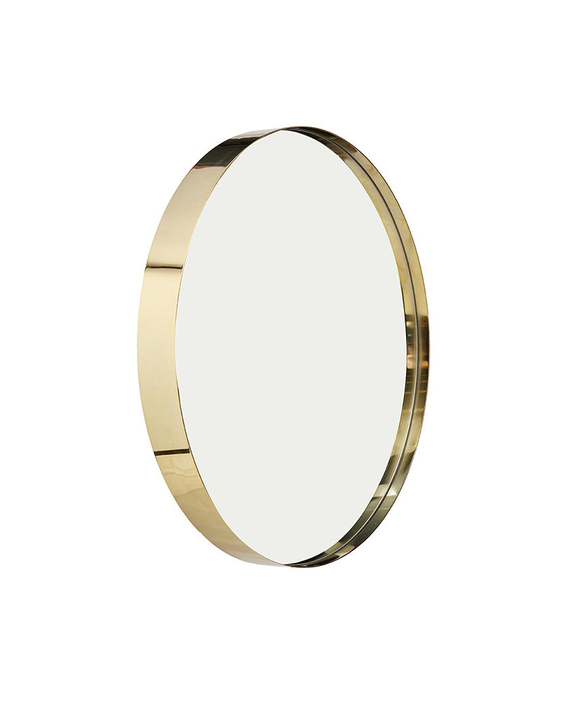 Halo - Brass hairdressing mirror - ø80